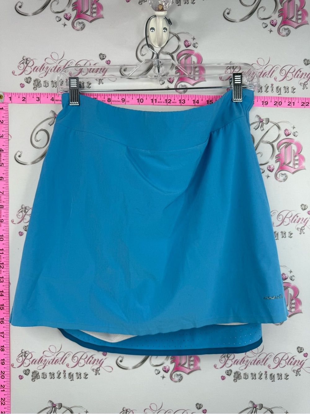 Annika skort dry tec 50 UPF skirt shorts Athleta Blue Performance Skort